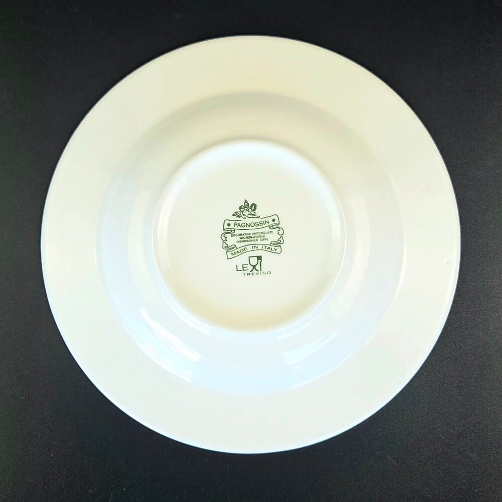 Vintage Rim Soup Bowl – Audrey by Pagnossin – 8 3/4" Diameter – 1.5" High - Picture 2 of 6